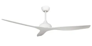 Claro Whisper 58" IP66 DC Coastal Ceiling Fan with Remote Control White by Claro, a Ceiling Fans for sale on Style Sourcebook