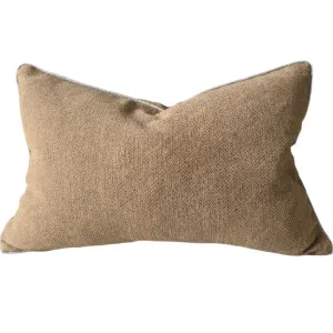 Hailey Linen Chenille Cushion 40x60cm Lumbar - Bosc Pear with Natural Piping by null, a Cushions, Decorative Pillows for sale on Style Sourcebook