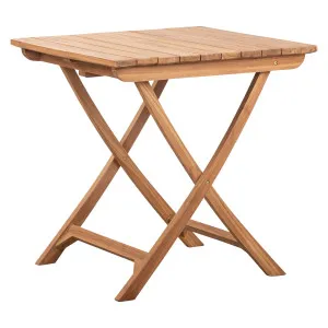 Binta Teak 70cm Folding Table Natural Sanded by null, a Bar Stools for sale on Style Sourcebook