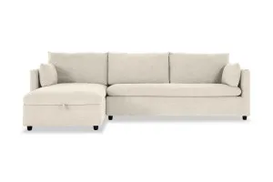 Felix Left Storage Chaise Sofa Bed, Ivory, by Lounge Lovers by Lounge Lovers, a Sofa Beds for sale on Style Sourcebook