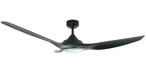 Vencha Raven RWS 64" DC Smart Ceiling Fan with Light Kit Black by Vencha, a Ceiling Fans for sale on Style Sourcebook