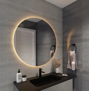 Round LED Mirror Wave Motion Sensor Circo Range 4 sizes available 600mm by Luxe Mirrors, a Illuminated Mirrors for sale on Style Sourcebook