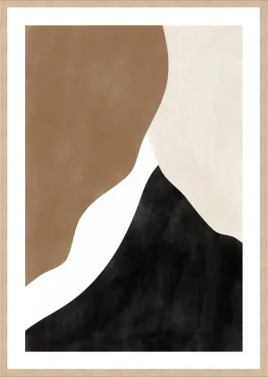 ABSTRACT BEIGE AND BROWN ART I by null, a Prints for sale on Style Sourcebook