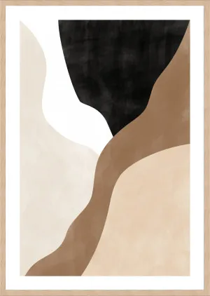 ABSTRACT BEIGE AND BROWN ART II by null, a Prints for sale on Style Sourcebook