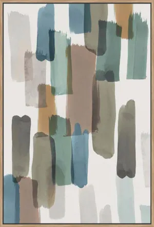 COLOURFUL BRUSH STROKES I - BLUE by null, a Prints for sale on Style Sourcebook
