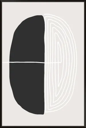 BLACK AND WHITE OVAL by null, a Prints for sale on Style Sourcebook
