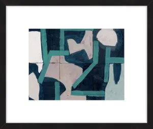 MID BLUE SHAPES II by null, a Prints for sale on Style Sourcebook