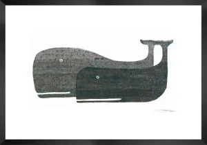 TWO WHALES ETCHING by null, a Prints for sale on Style Sourcebook