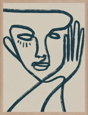 LINEAR PORTRAIT - LOOK by null, a Prints for sale on Style Sourcebook