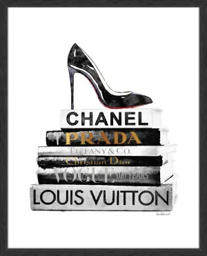 RED SOLE BOOKSTACK by null, a Prints for sale on Style Sourcebook