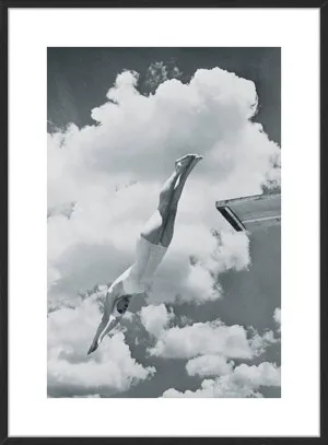 DIVING GIRL by null, a Prints for sale on Style Sourcebook