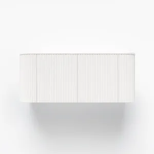 Zahara Curved Fluted Vanity 1164mm - White by ABI Interiors Pty Ltd, a Vanities for sale on Style Sourcebook