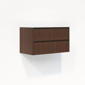 Addison 2-Drawer 900mm - Dark Oak - 1 Cut-Out by ABI Interiors Pty Ltd, a Vanities for sale on Style Sourcebook