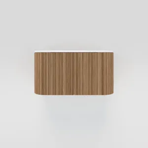 Kairi Curved Fluted Vanity 900mm - Oak Timber by ABI Interiors Pty Ltd, a Vanities for sale on Style Sourcebook