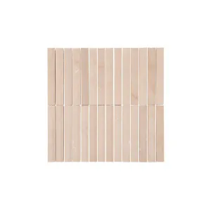 Nishi Inverted Finger Mosaic Tile - Almond by ABI Interiors Pty Ltd, a Tiles & Pavers for sale on Style Sourcebook