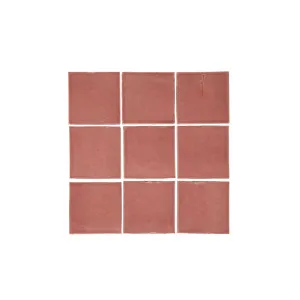 Rommani Handmade Zellige Square Tile - Desert Rose by ABI Interiors Pty Ltd, a Tiles & Pavers for sale on Style Sourcebook