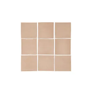 Rommani Handmade Zellige Square Tile - Latte by ABI Interiors Pty Ltd, a Tiles & Pavers for sale on Style Sourcebook