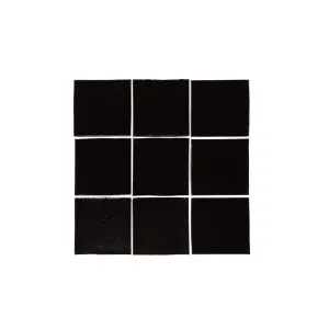 Rommani Handmade Zellige Square Tile - Raven Black by ABI Interiors Pty Ltd, a Tiles & Pavers for sale on Style Sourcebook