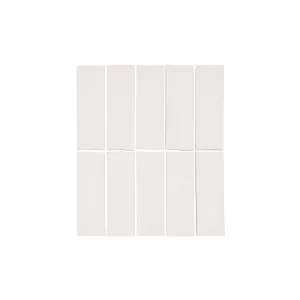 Rommani Handmade Zellige Rectangle Tile - Pearl by ABI Interiors Pty Ltd, a Tiles & Pavers for sale on Style Sourcebook