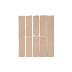 Rommani Handmade Zellige Rectangle Tile - Latte by ABI Interiors Pty Ltd, a Tiles & Pavers for sale on Style Sourcebook