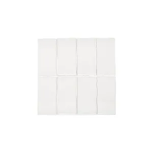 Tropea Natural Edge Rectangle Tile - Matte White by ABI Interiors Pty Ltd, a Tiles & Pavers for sale on Style Sourcebook
