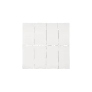 Tropea Natural Edge Rectangle Tile - Gloss White by ABI Interiors Pty Ltd, a Tiles & Pavers for sale on Style Sourcebook