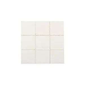 Tropea Natural Edge Square Tile - Matte White by ABI Interiors Pty Ltd, a Tiles & Pavers for sale on Style Sourcebook