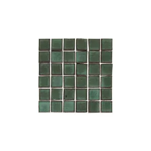 Miyako Handmade Square Mosaic Tile - Indigo Green by ABI Interiors Pty Ltd, a Tiles & Pavers for sale on Style Sourcebook
