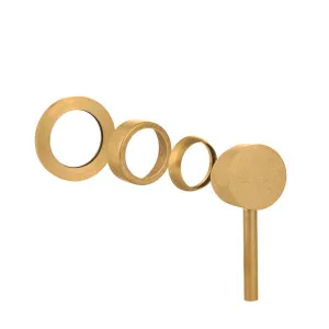 Elysian Minimal Handle Kit - Tumbled Aged Brass by ABI Interiors Pty Ltd, a Bathroom Taps & Mixers for sale on Style Sourcebook