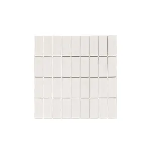 Akita Handmade Look Rectangle Mosaic Tile - Pearl by ABI Interiors Pty Ltd, a Tiles & Pavers for sale on Style Sourcebook