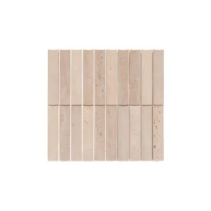 Ravello Travertine Inverted Finger Mosaic Tile by ABI Interiors Pty Ltd, a Tiles & Pavers for sale on Style Sourcebook