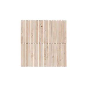 Ravello Travertine Rounded Finger Mosaic Tile by ABI Interiors Pty Ltd, a Tiles & Pavers for sale on Style Sourcebook