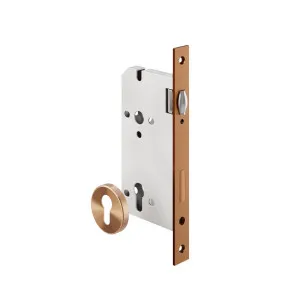 Roller Mortice Lock - 60mm Backset - Brushed Copper by ABI Interiors Pty Ltd, a Door Hardware for sale on Style Sourcebook