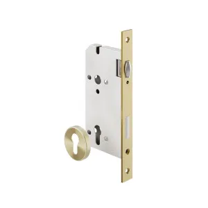Roller Mortice Lock - 60mm Backset - Brushed Brass by ABI Interiors Pty Ltd, a Door Hardware for sale on Style Sourcebook