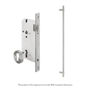 Modi Adjustable Entry Door Pull & Lock Set 900mm - Stainless Steel by ABI Interiors Pty Ltd, a Door Hardware for sale on Style Sourcebook