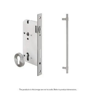 Modi Adjustable Entry Door Pull & Lock Set 600mm - Stainless Steel by ABI Interiors Pty Ltd, a Door Hardware for sale on Style Sourcebook