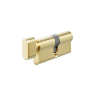 Euro Cylinder Single (Key/Turn) 70mm - Brushed Brass by ABI Interiors Pty Ltd, a Door Hardware for sale on Style Sourcebook
