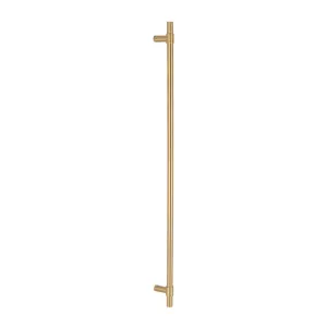 Modi Adjustable Entry Door Pull 900mm - Brushed Brass by ABI Interiors Pty Ltd, a Door Hardware for sale on Style Sourcebook