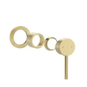 Elysian Minimal Handle Kit - Brushed Brass by ABI Interiors Pty Ltd, a Bathroom Taps & Mixers for sale on Style Sourcebook