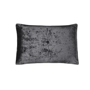 Morgan and Reid Black Velvet Crushed Snuggle Fleece Pillowcase Pair by null, a Pillow Cases for sale on Style Sourcebook