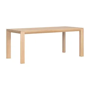 Amaya Bevel Edge 180cm Oak Dining Table, Natural by null, a Dining Tables for sale on Style Sourcebook