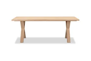 Cove X-Leg Dining Table, Oak, by Lounge Lovers by Lounge Lovers, a Dining Tables for sale on Style Sourcebook