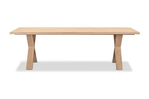 Cove X-Leg Dining Table, Oak, by Lounge Lovers by Lounge Lovers, a Dining Tables for sale on Style Sourcebook