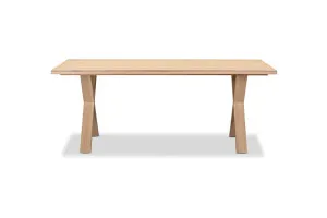 Cove X-Leg Dining Table, Oak, by Lounge Lovers by Lounge Lovers, a Dining Tables for sale on Style Sourcebook