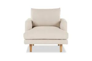 Hampton MKII Modern Armchair, Ivory, by Lounge Lovers by Lounge Lovers, a Chairs for sale on Style Sourcebook