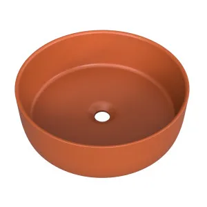 Allure Basin 360mm Terracotta Matt by Timberline, a Basins for sale on Style Sourcebook