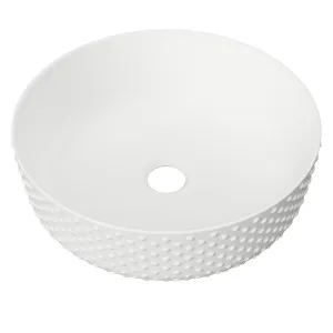 Allure Dimple Basin 360mm White Matt by Timberline, a Basins for sale on Style Sourcebook