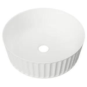 Allure Flute Basin 365mm White Matt by Timberline, a Basins for sale on Style Sourcebook