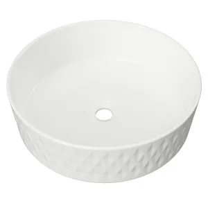 Diamond Basin 360mm White Gloss by Timberline, a Basins for sale on Style Sourcebook