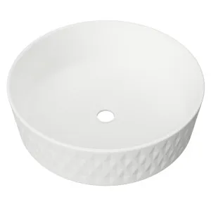 Diamond Basin 360mm White Matt by Timberline, a Basins for sale on Style Sourcebook